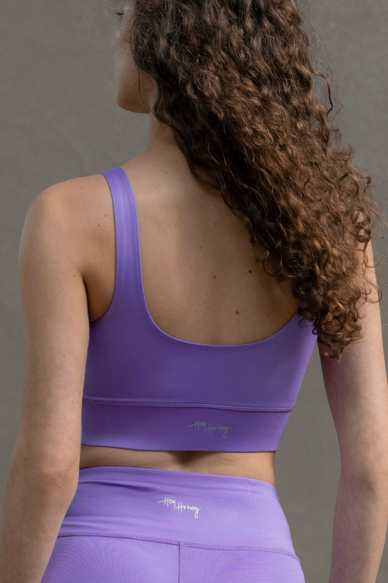 Bustier Unicolor Violet | Hey Honey Yoga & Active Wear
