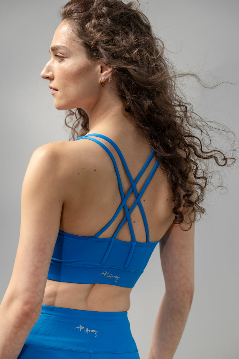 Criss-Cross Bra Santorini | Hey Honey Yoga & Active Wear