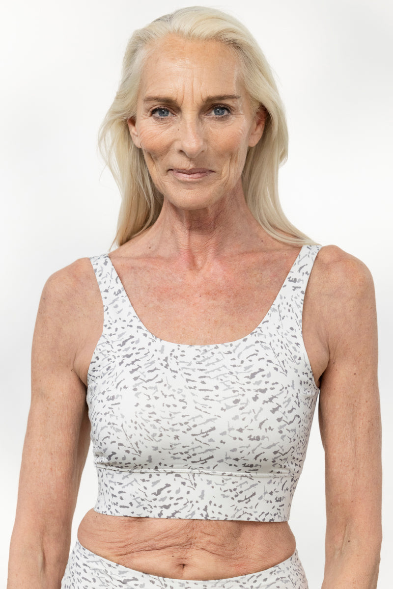 Bustier Feather White | Hey Honey Yoga & Active Wear