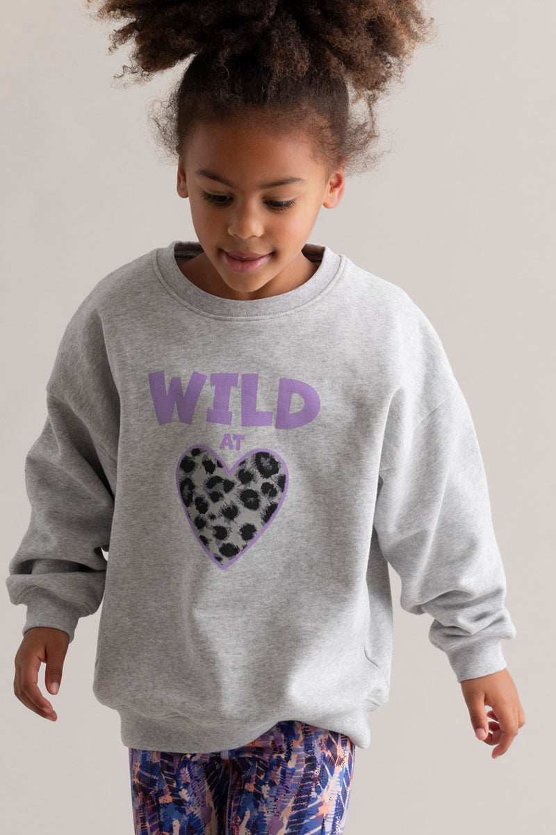 Kids Sweatshirt Wild At Heart | Hey Honey & Active Wear