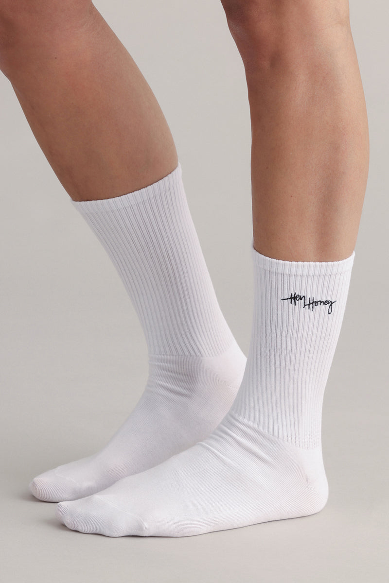 Socks White | Hey Honey & Active Wear