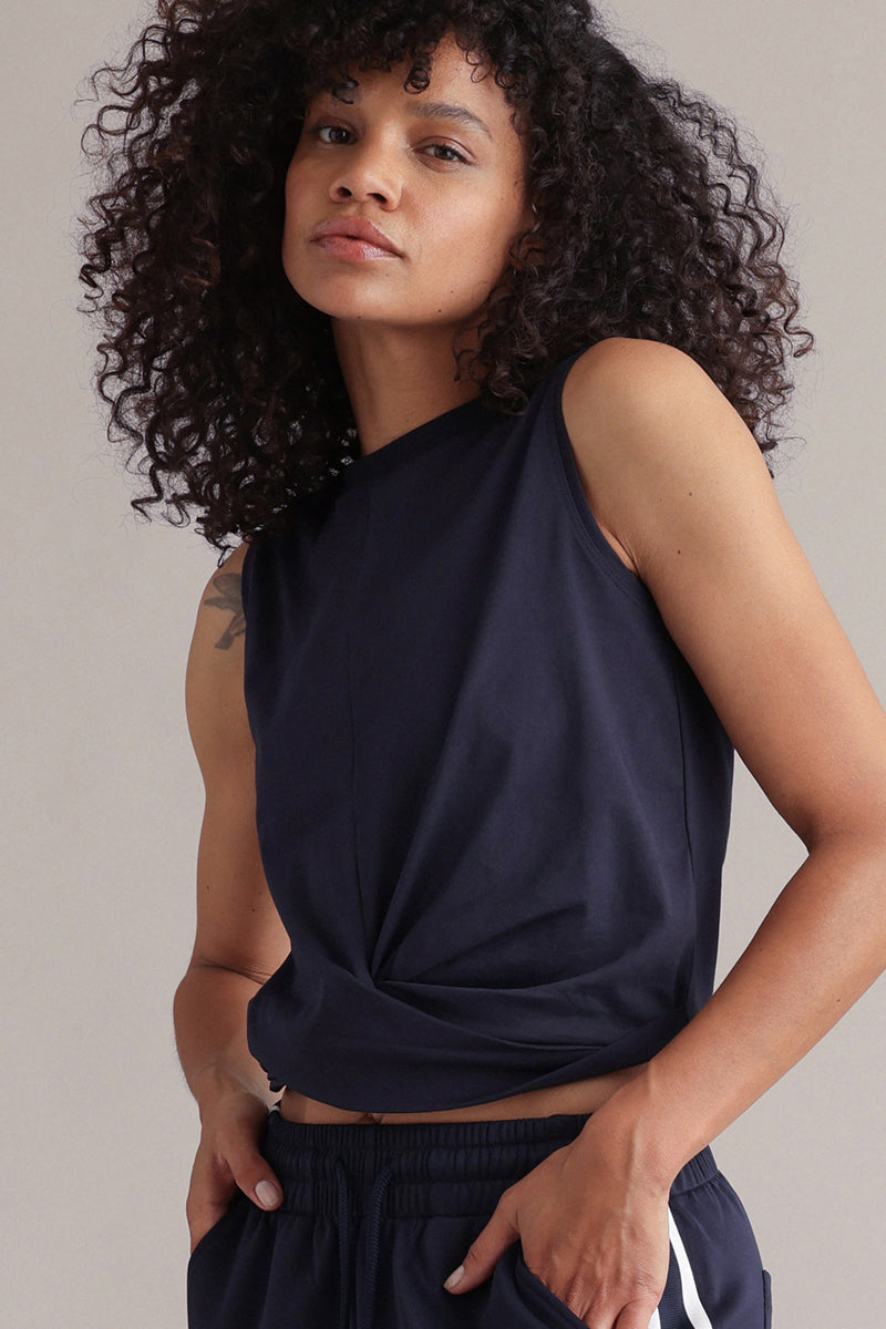 Cropped Top Baritone Blue | Hey Honey & Active Wear