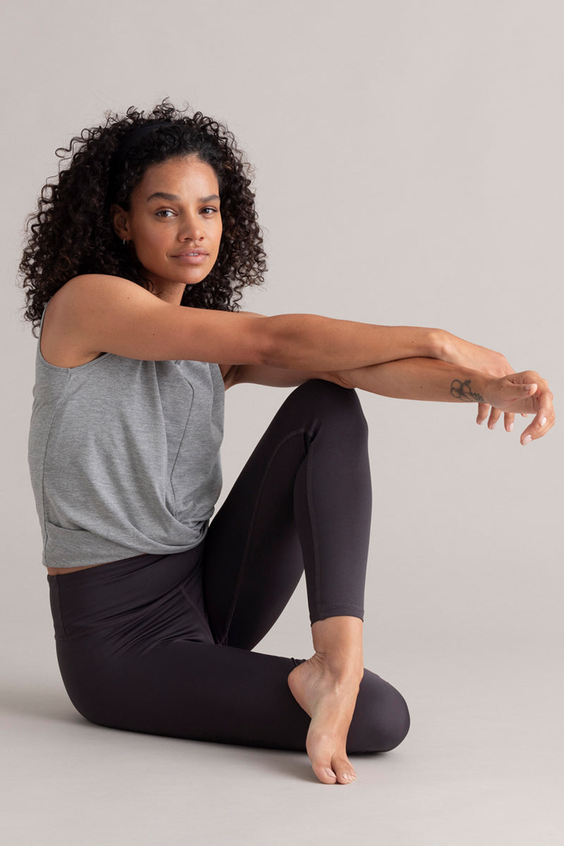 Cropped Top Grey Melange | Hey Honey & Active Wear