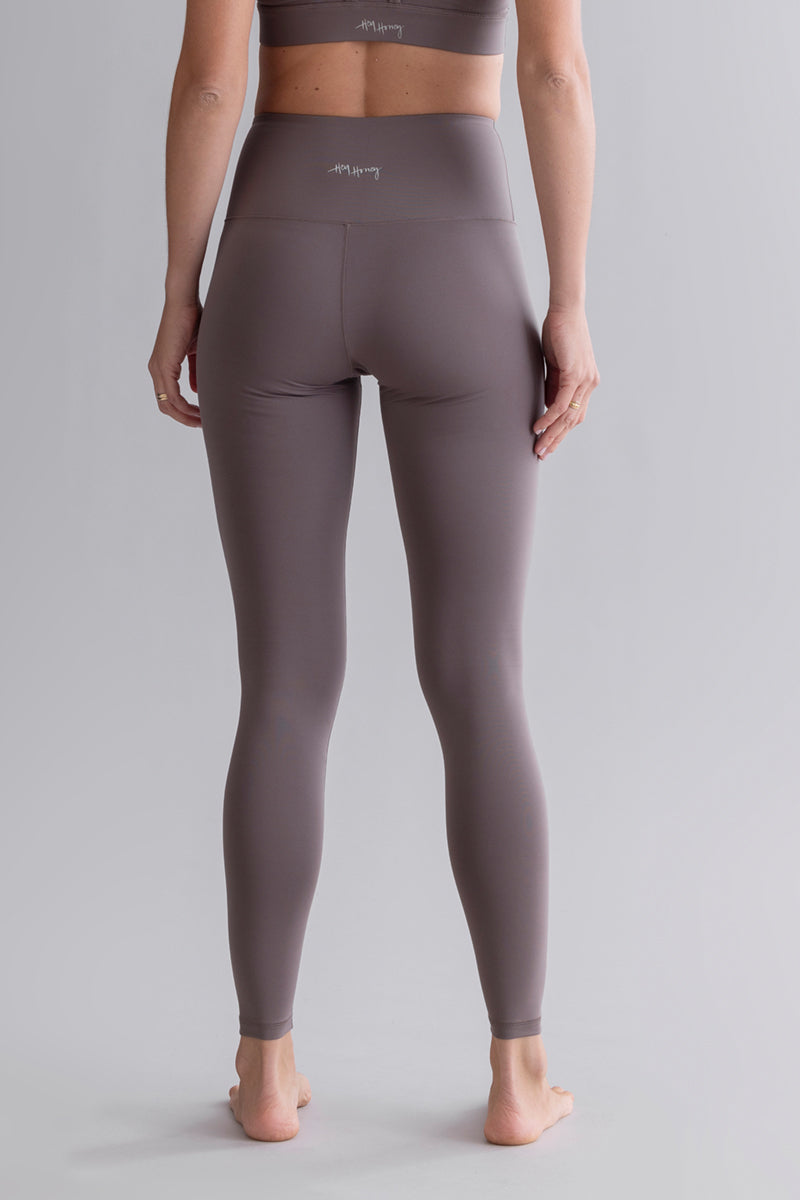 High-Waist Cropped Leggings Cotton Touch Taupe | Hey Honey & Active Wear