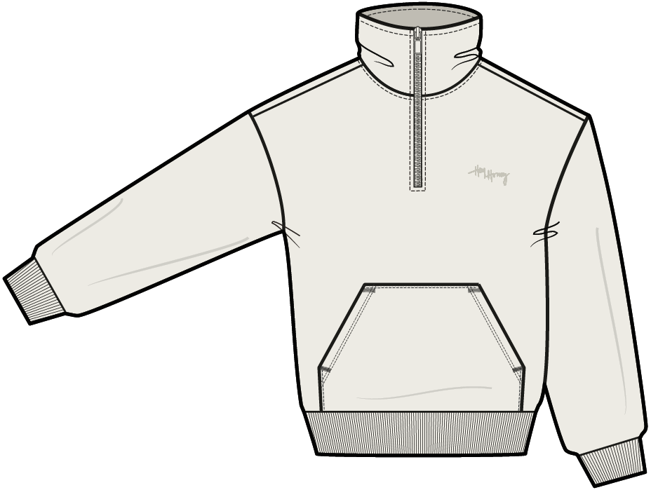 Stand up Sweater Off White | Hey Honey & Active Wear