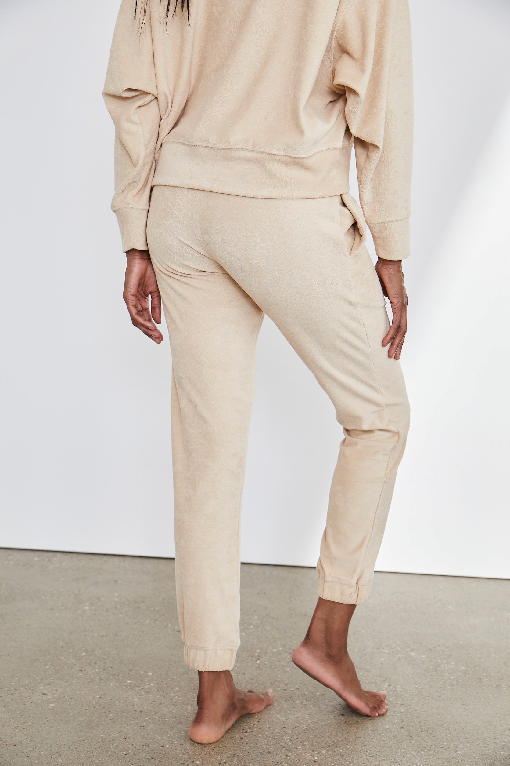 Terry Trackpant Cuban Sand | Hey Honey Yoga & Active Wear