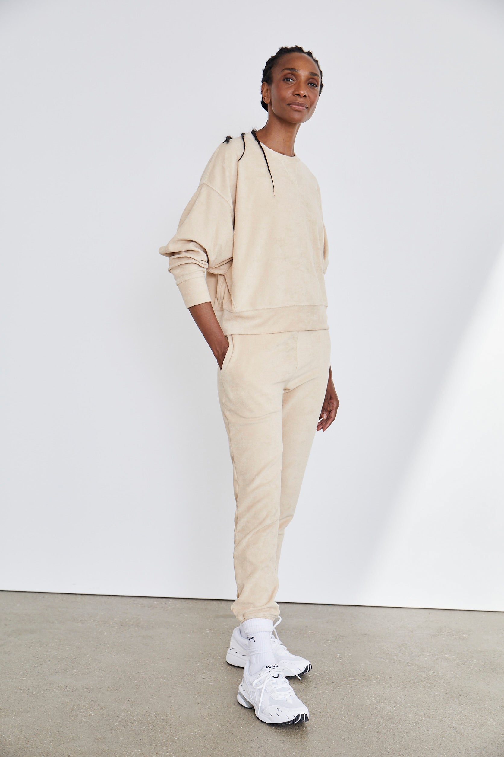 Terry Trackpant Cuban Sand | Hey Honey Yoga & Active Wear