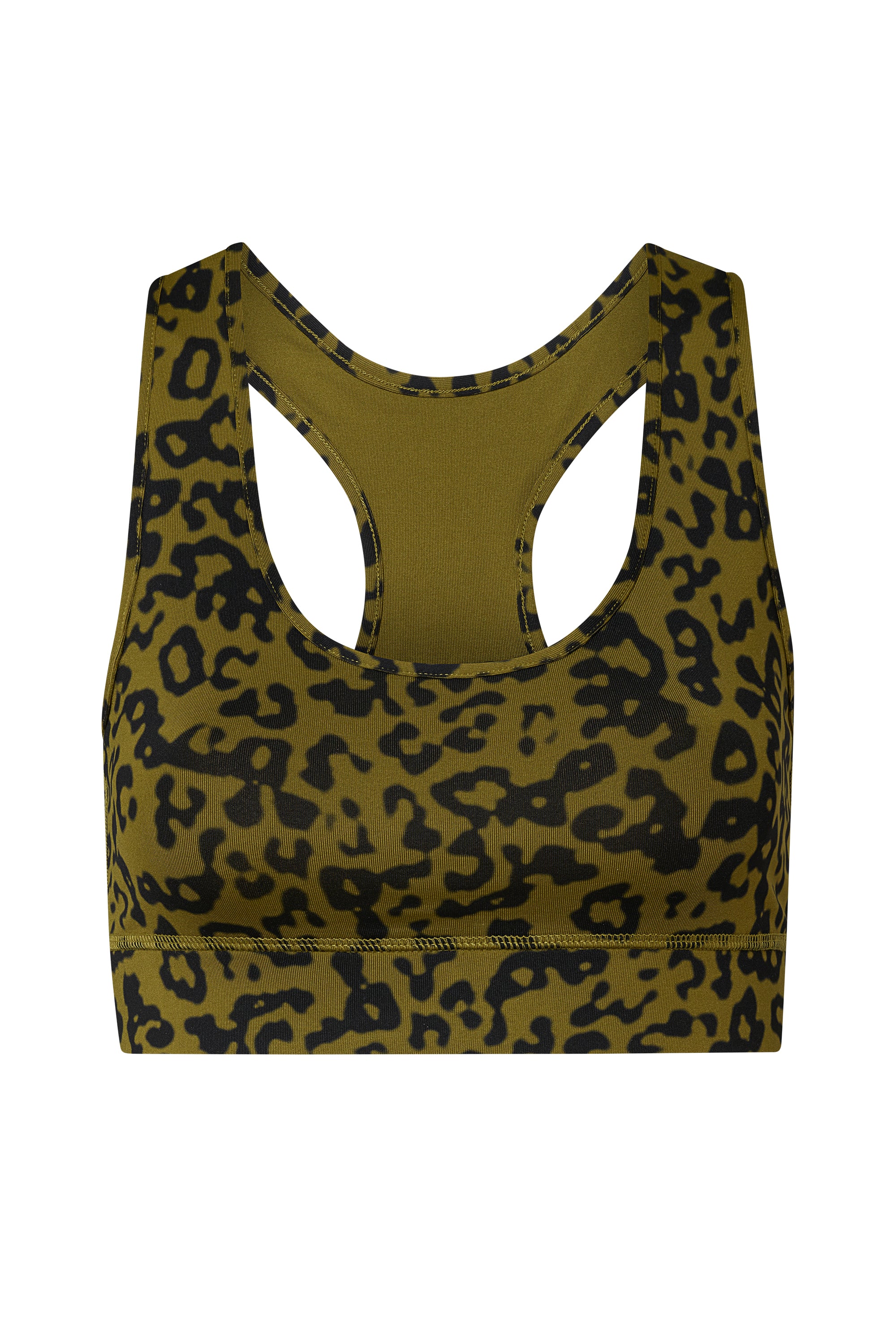Bra Distorted Animal Green | Hey Honey Yoga & Active Wear
