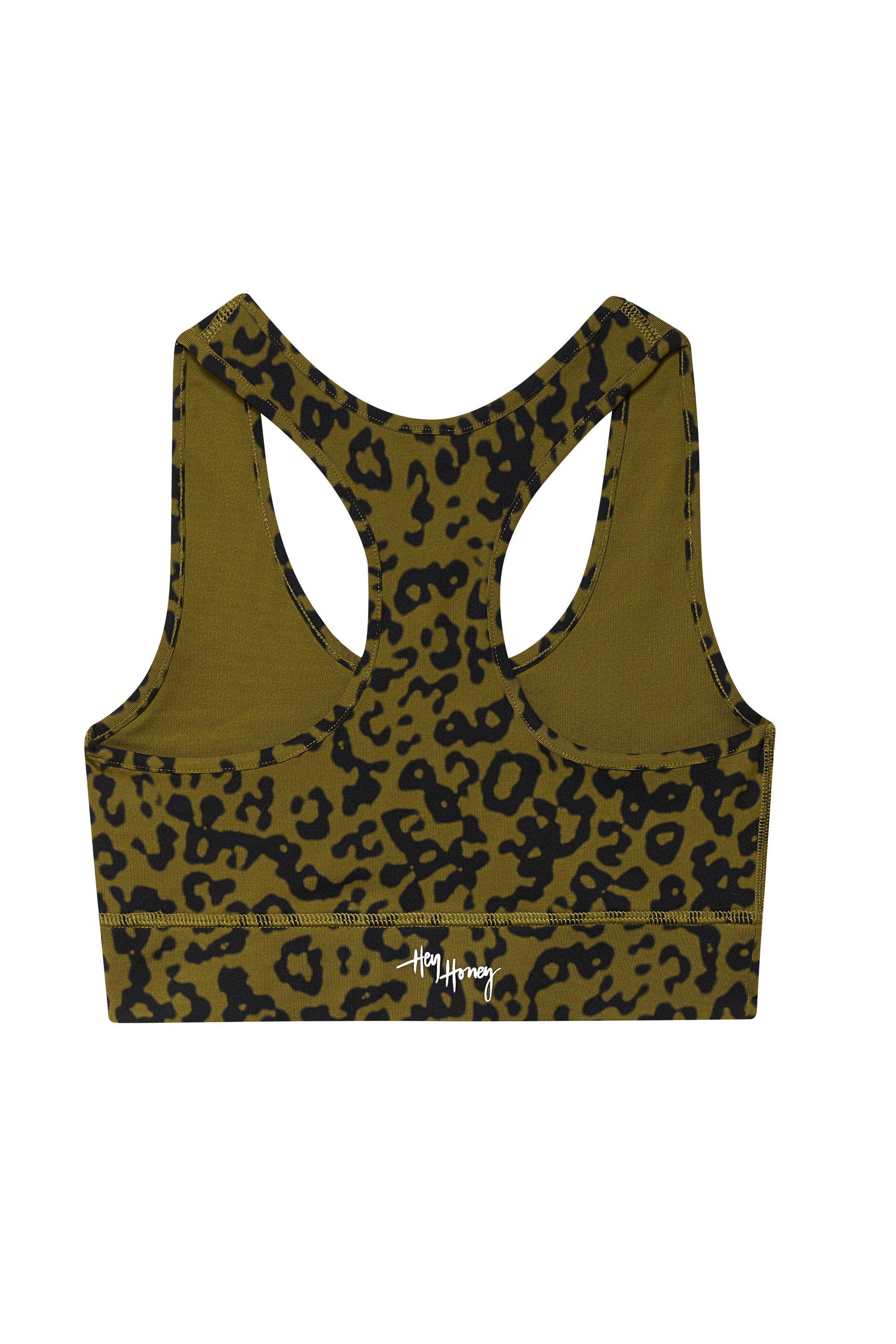 Bra Distorted Animal Green | Hey Honey Yoga & Active Wear