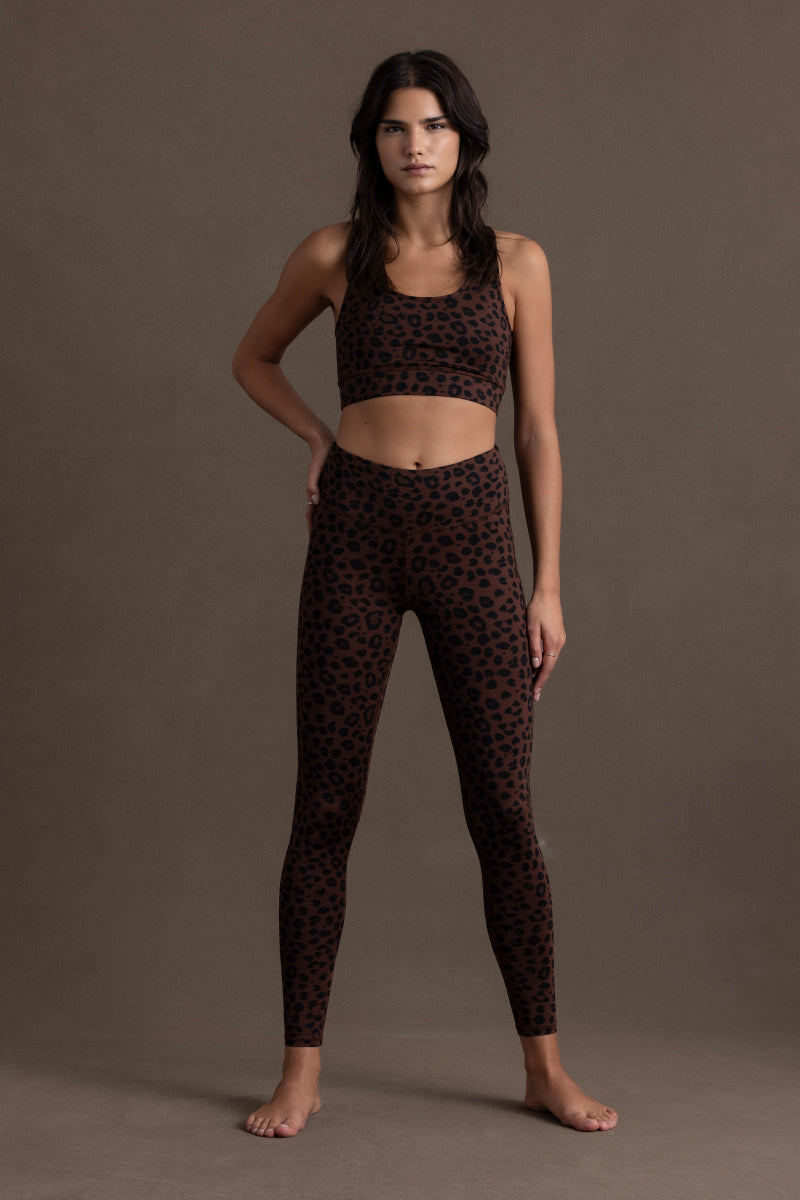 Leggings Leo Leo Chocolate | Hey Honey Yoga & Active Wear