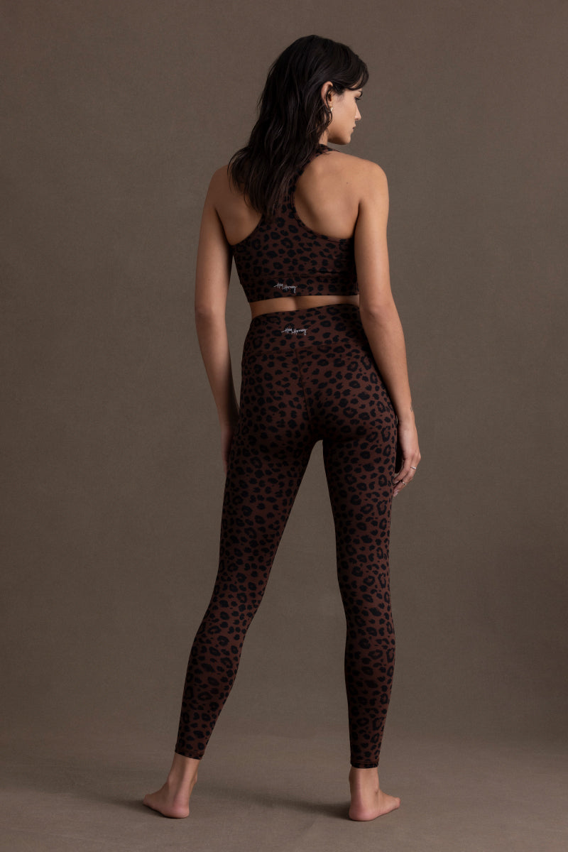 Leggings Leo Chocolate | Hey Honey Yoga & Active Wear