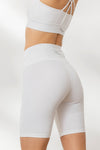 Biker White | Hey Honey Yoga & Active Wear