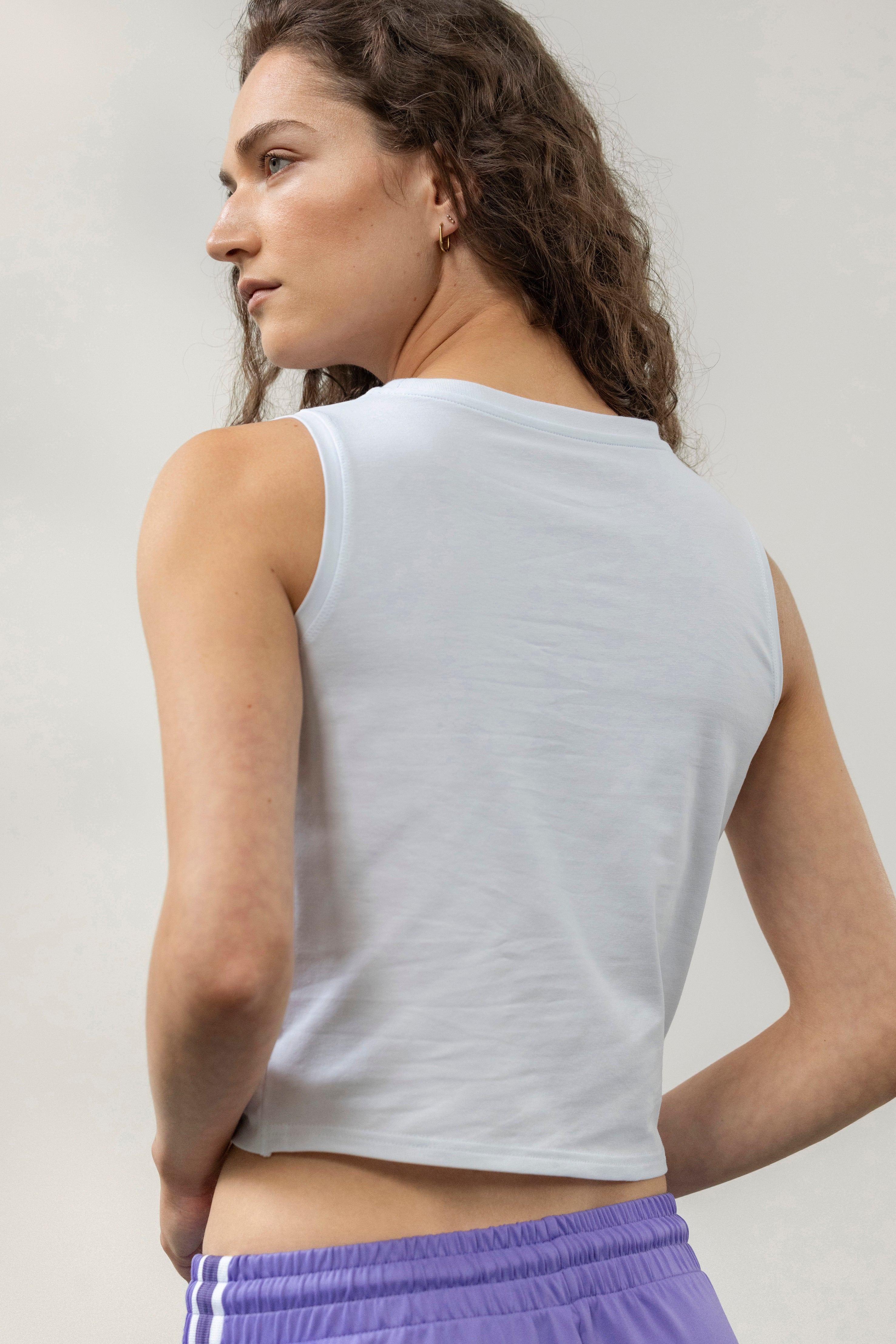 Cropped Top White | Hey Honey Yoga & Active Wear