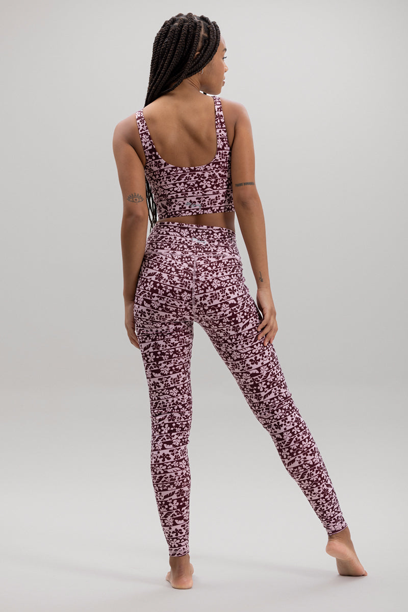 Leggings Flower Bordure | Hey Honey Yoga & Active Wear