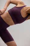 Biker Unicolor Wine | Hey Honey Yoga & Active Wear