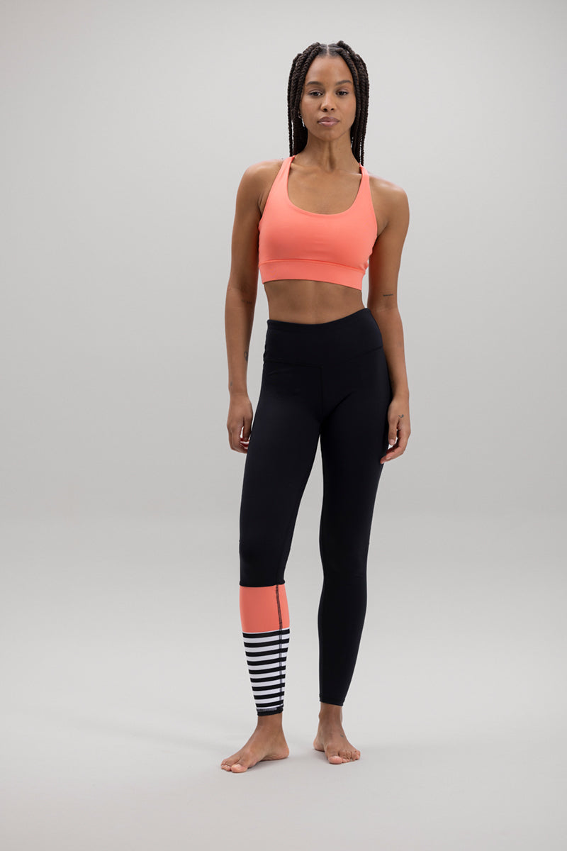 Criss-Cross Bra Peach | Hey Honey Yoga & Active Wear