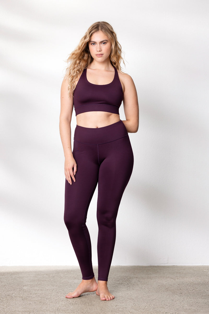 Criss-Cross Bra Wine | Hey Honey Yoga & Active Wear