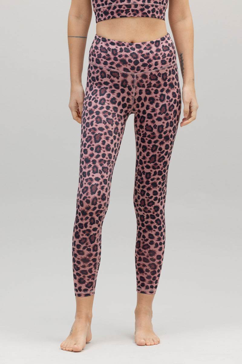 Cropped Leggings Leo Rose | Hey Honey Yoga & Active Wear