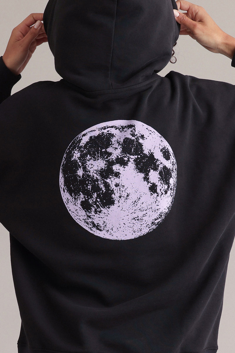 Hoodie Moon Black | Hey Honey & Active Wear