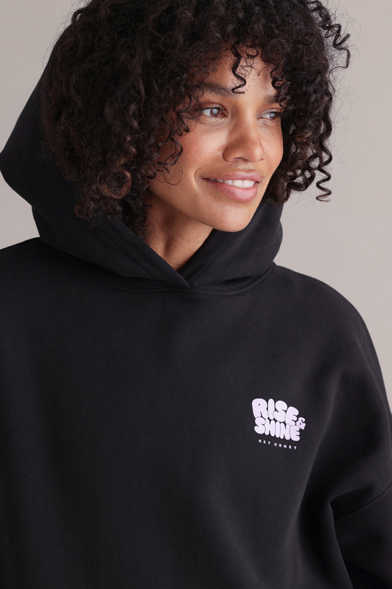 Hoodie Moon Black | Hey Honey & Active Wear