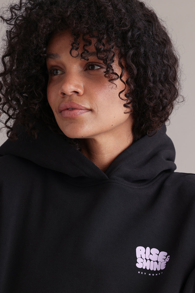 Hoodie Moon Black | Hey Honey & Active Wear
