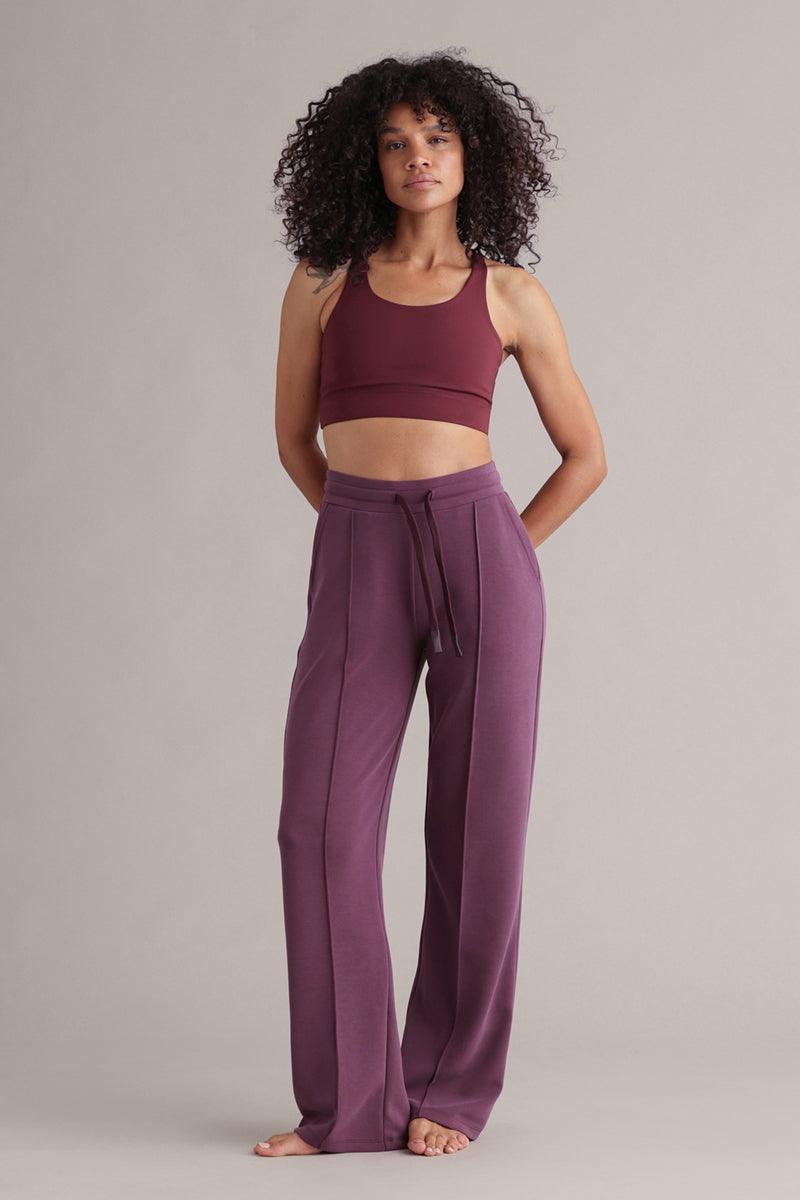 Long Jersey Pants Italian Plum | Hey Honey & Active Wear