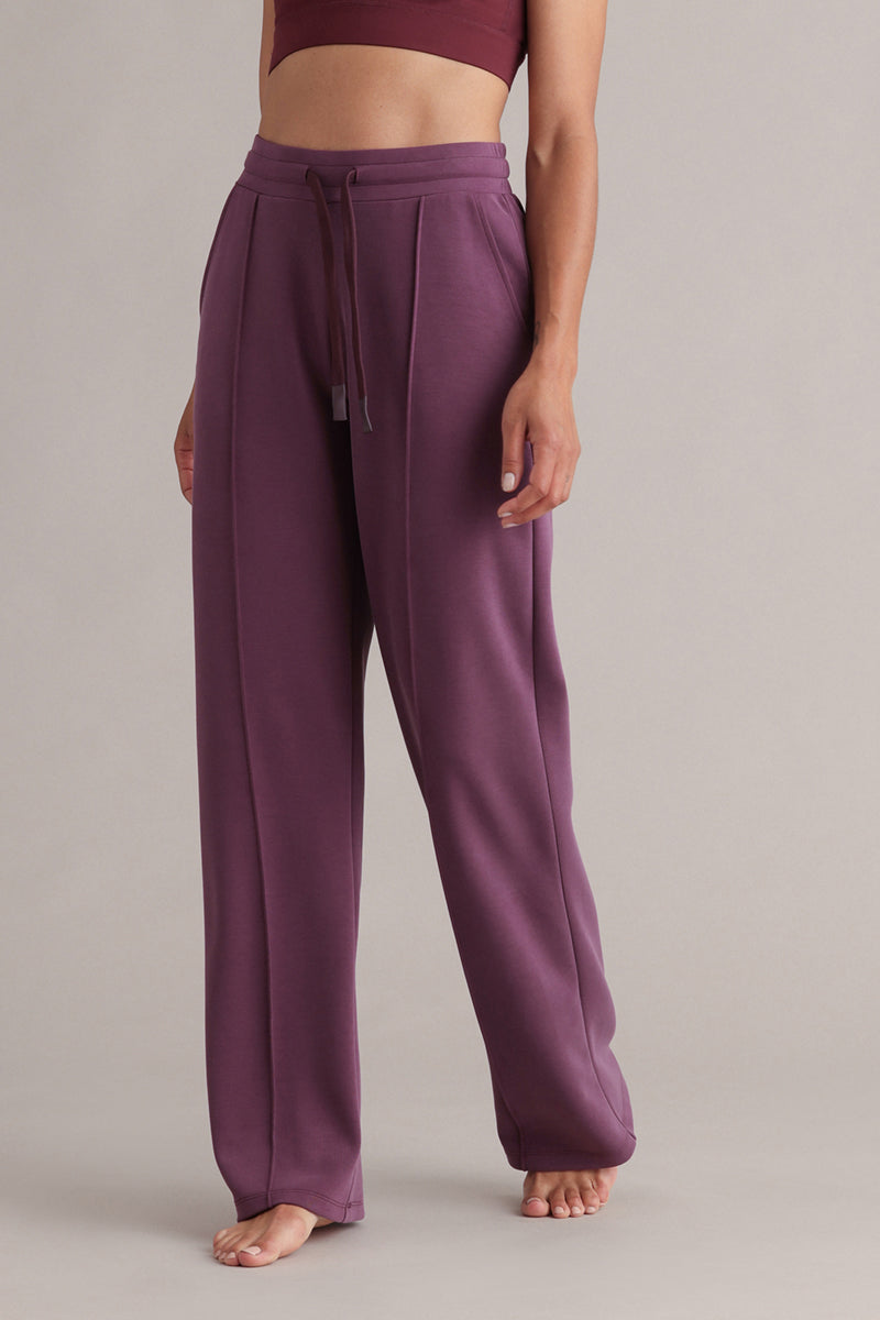 Long Jersey Pants Italian Plum | Hey Honey & Active Wear