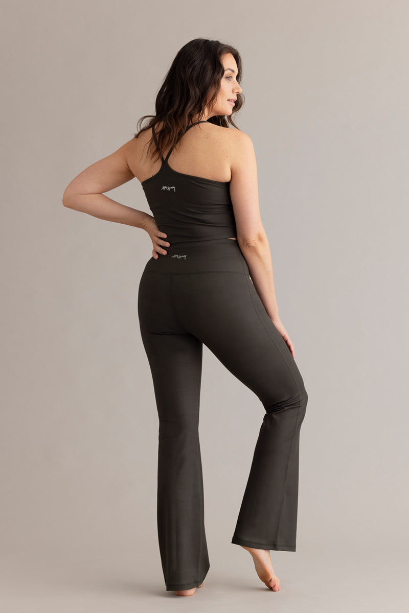High-Waist Leggings Flared Always Dressed Forest Night | Hey Honey & Active Wear