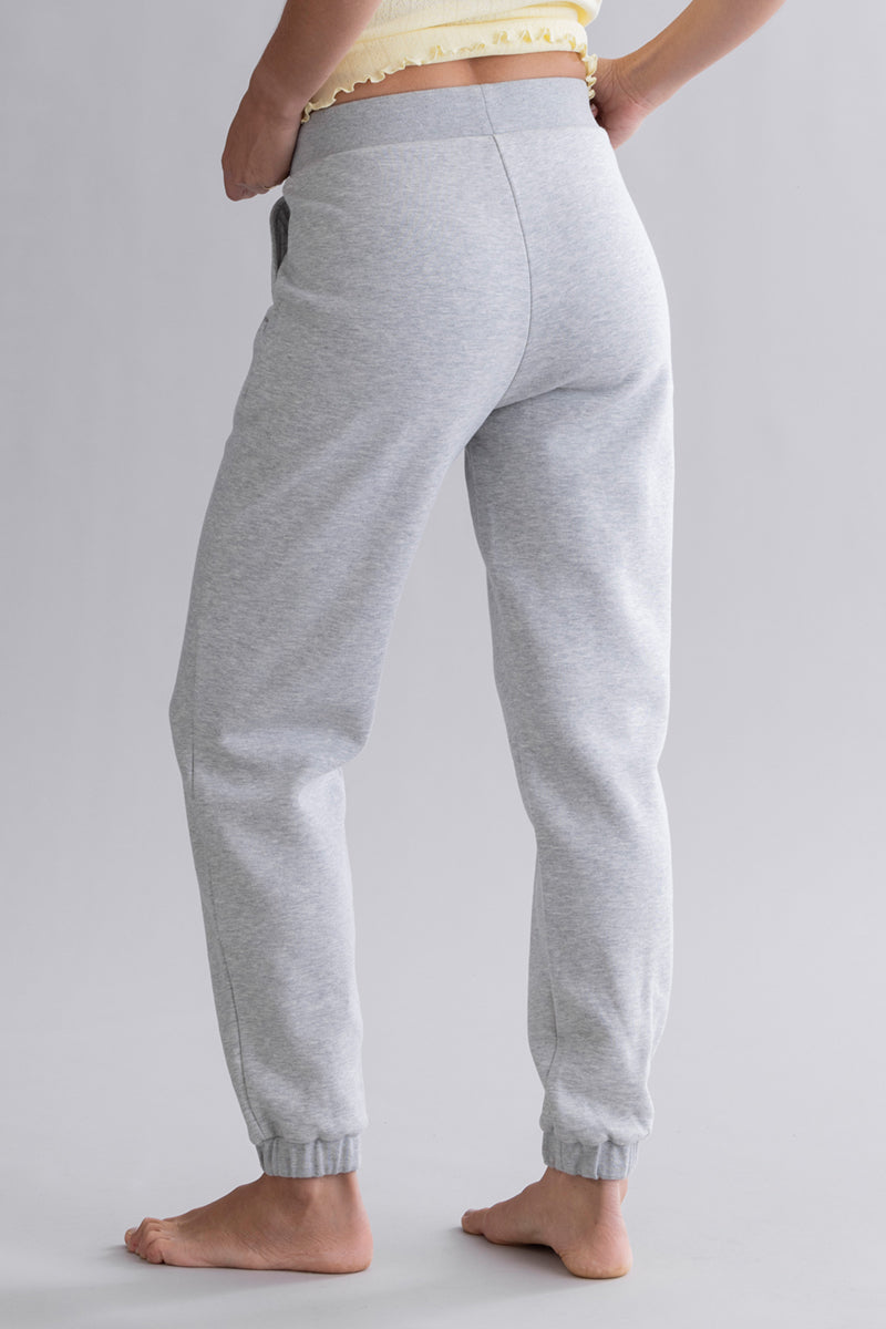 Cuff Sweat Pants Grey Melange | Hey Honey & Active Wear