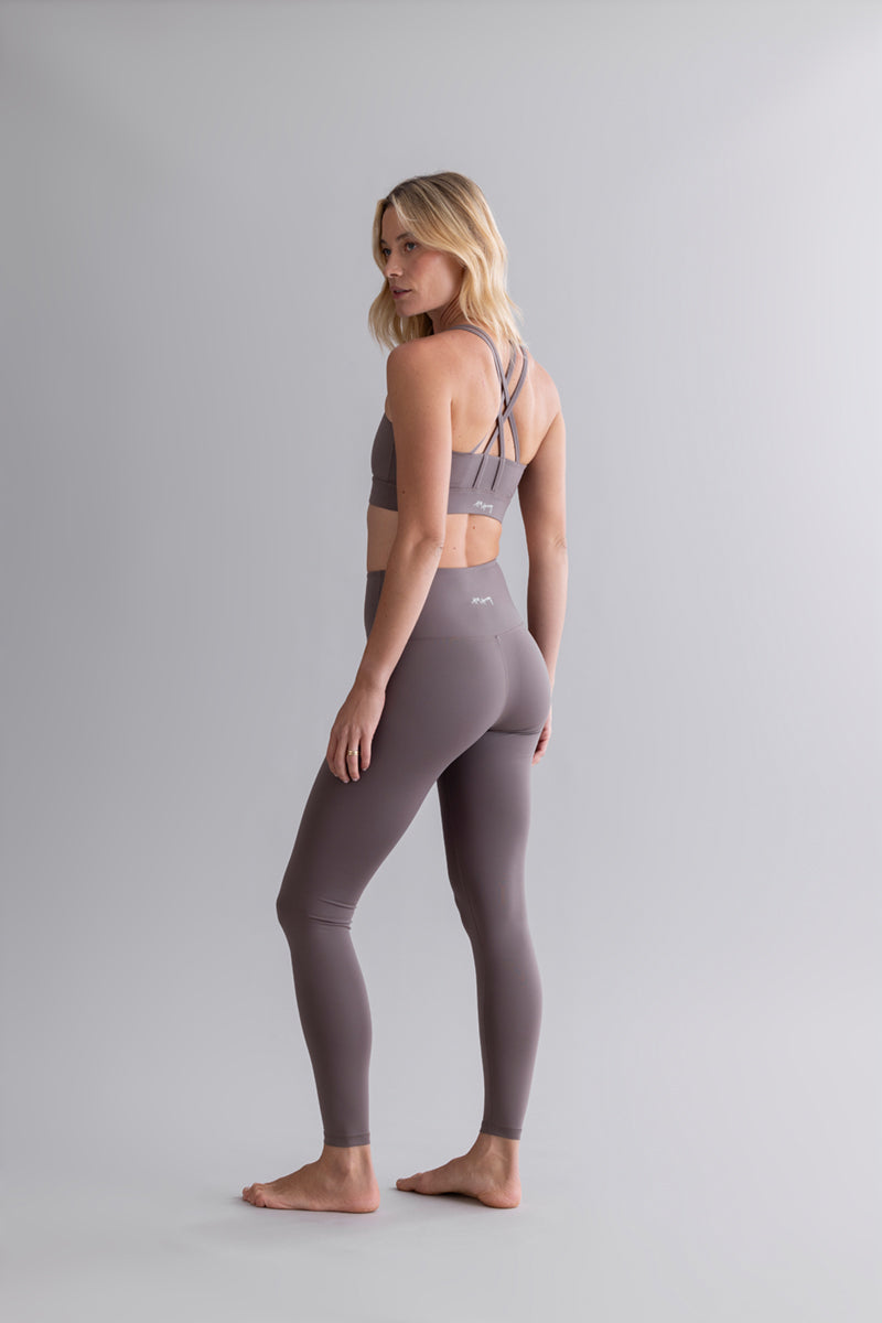 High-Waist Leggings Cotton Touch Taupe | Hey Honey & Active Wear