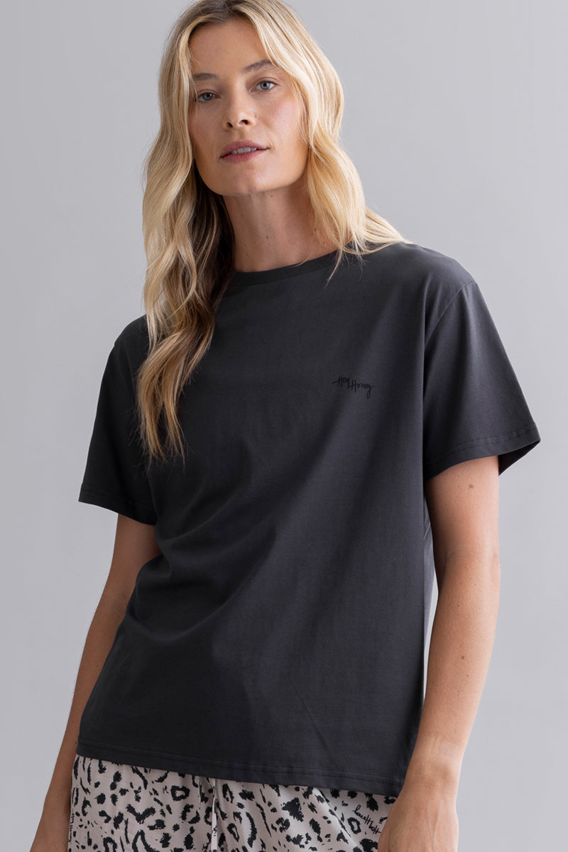 T-Shirt Kind Dark Grey | Hey Honey & Active Wear