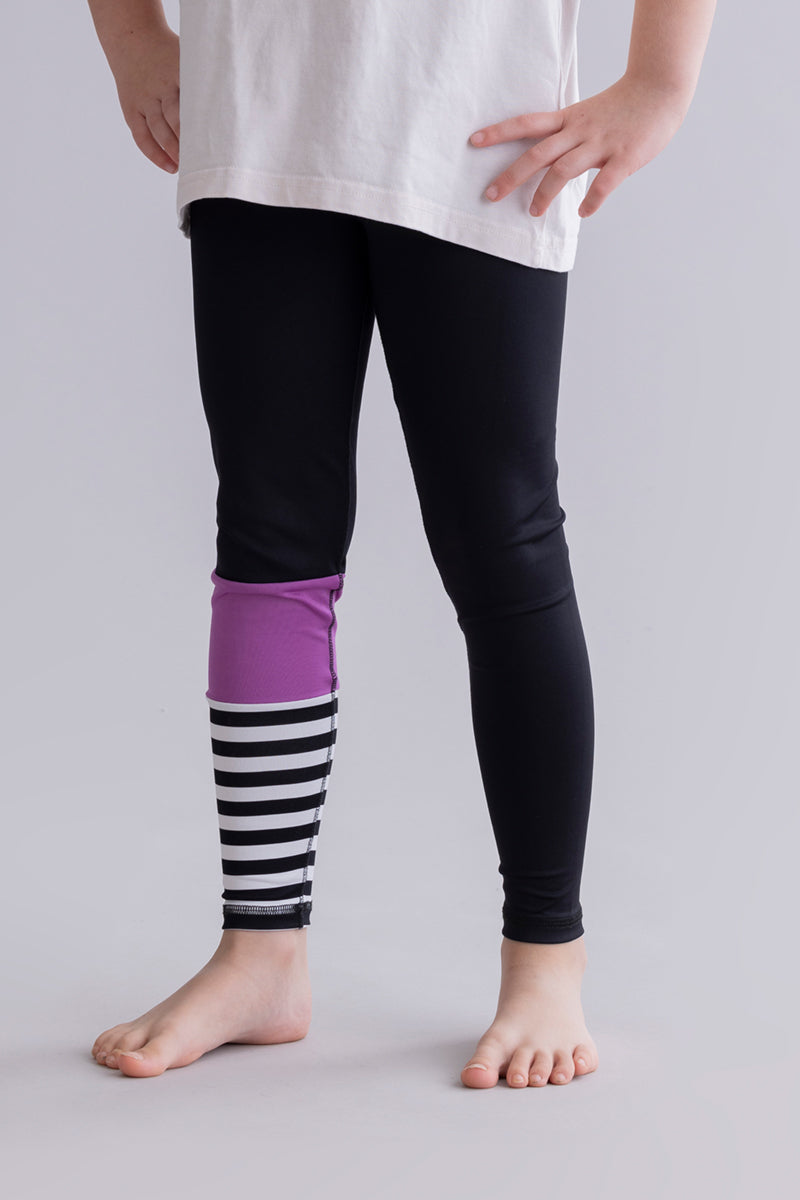 Kids Leggings Surf Style Striking Purple | Hey Honey & Active Wear