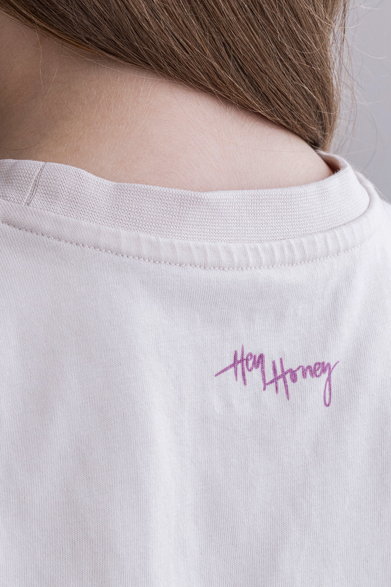 Kids T-Shirt Peace Off White | Hey Honey & Active Wear