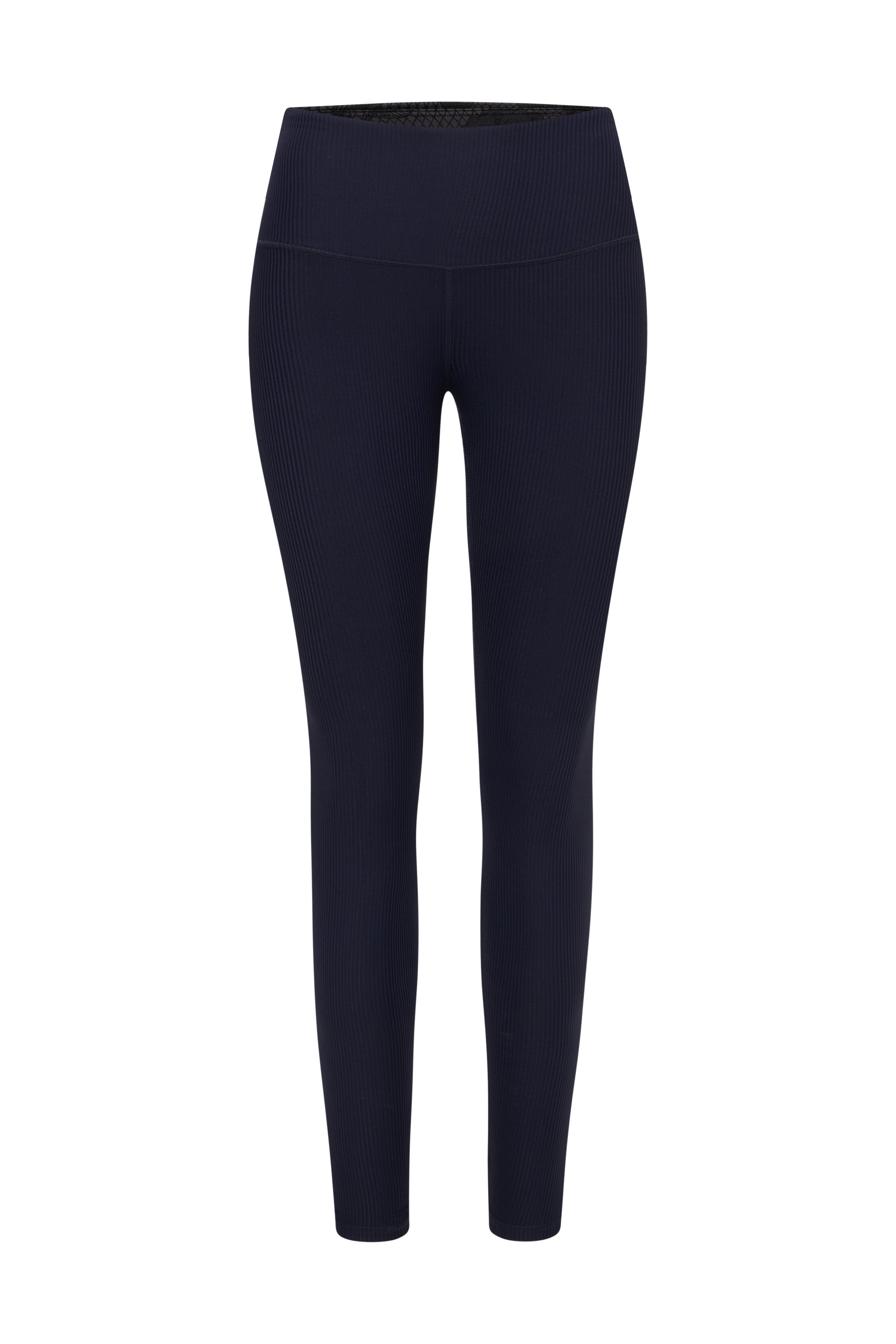 High-Waist Leggings Ribbed Baritone Blue | Hey Honey & Active Wear