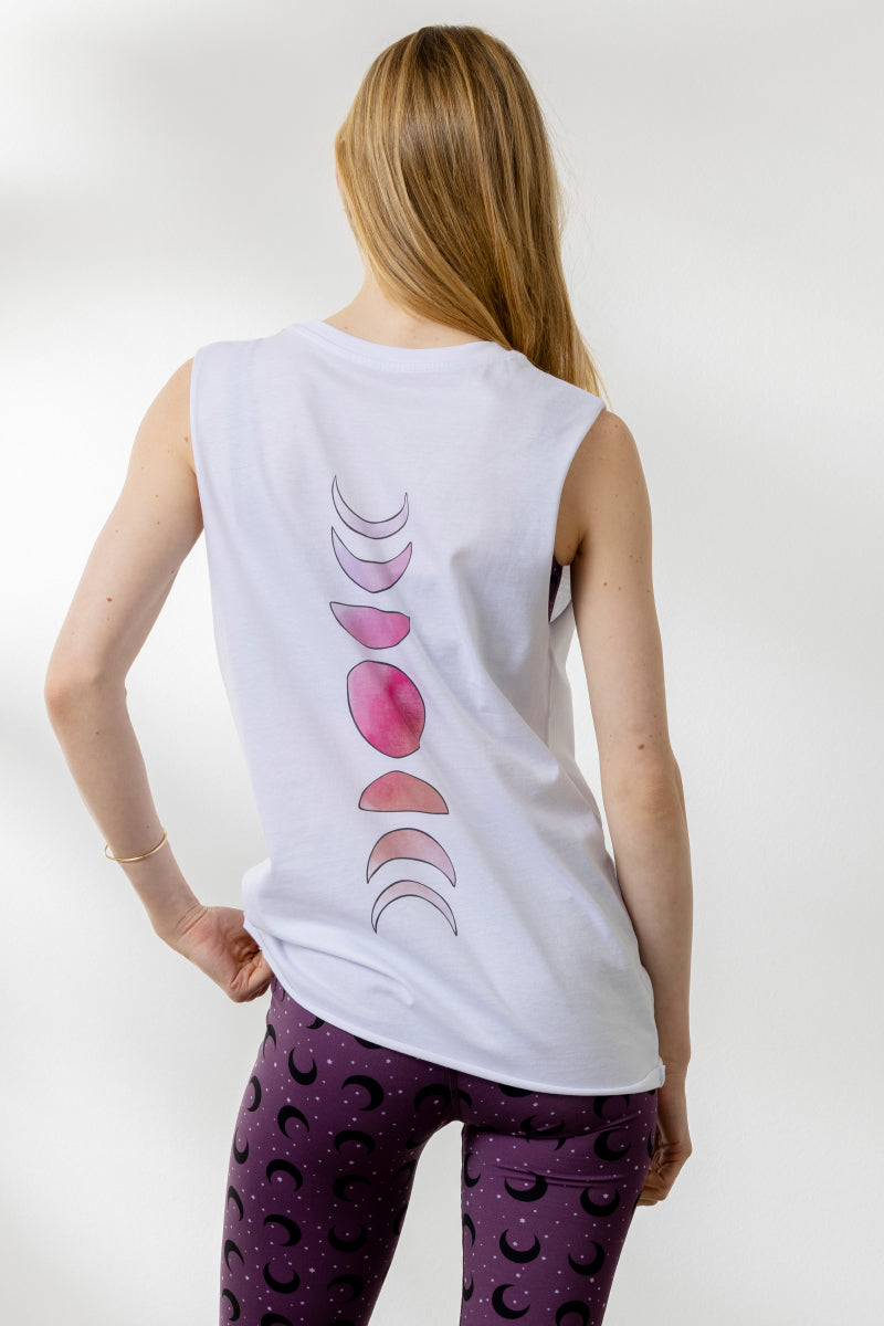 Muscle Tank Moon | Hey Honey Yoga & Active Wear